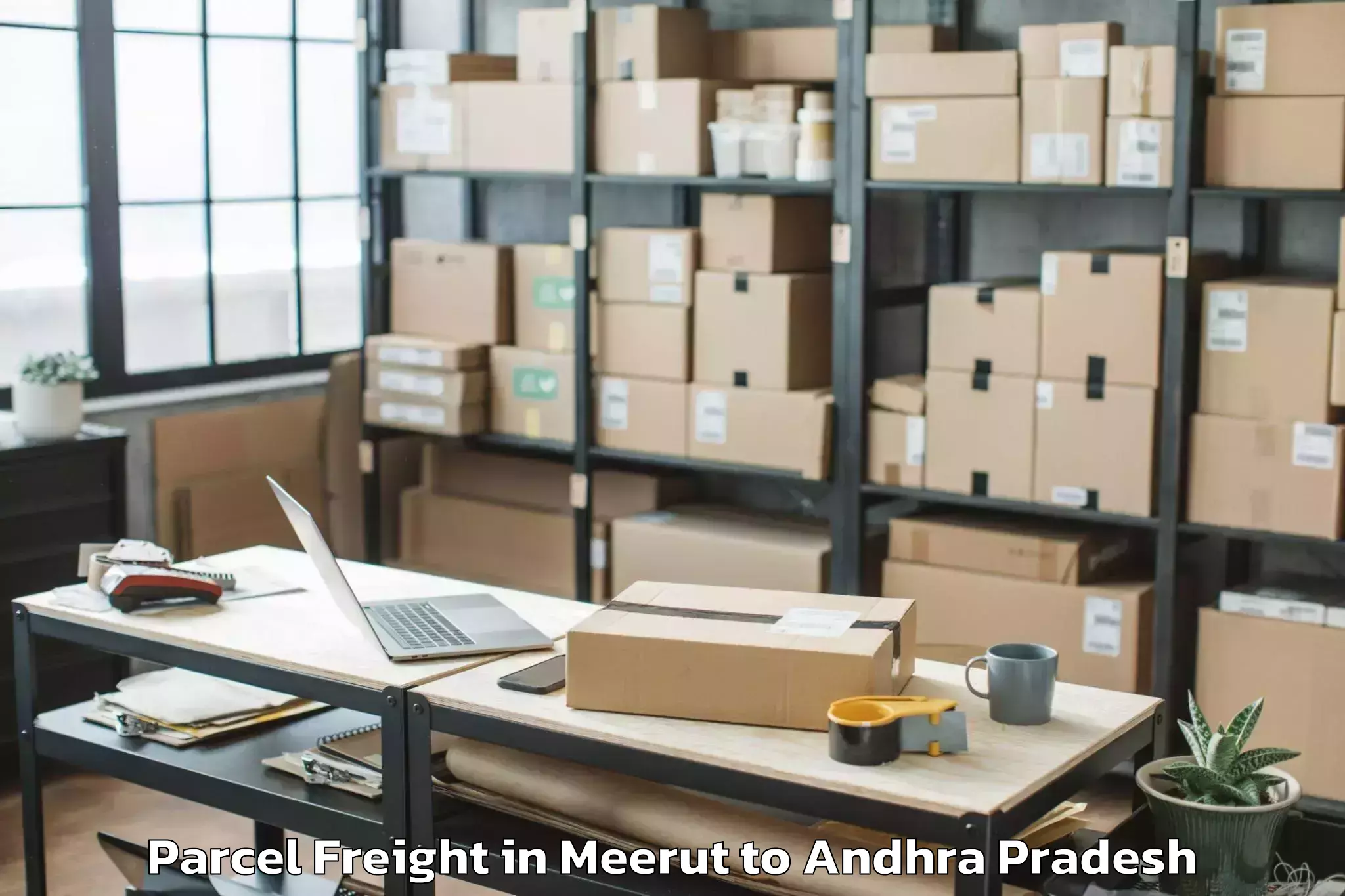 Trusted Meerut to Pentapadu Parcel Freight